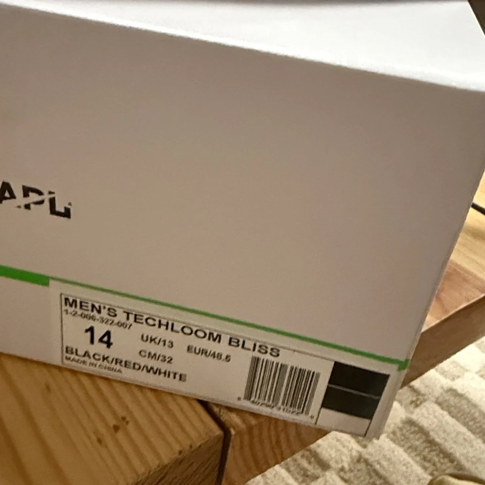 NEW APL: Athletic Propulsion Labs Women's Techloom Bliss, Black/Red/White SZ 14 - Picture 6 of 7